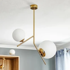 ALDEX Pendellamper > Hængelampe Dione, 2 lyskilder, guld