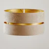 Duolla Pendellamper|Pendellamper > Hængelampe Duo, beige/guld, Ø40cm, 1 lyskilde