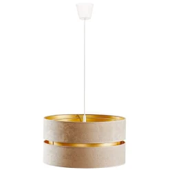 Duolla Pendellamper|Pendellamper > Hængelampe Duo, beige/guld, Ø40cm, 1 lyskilde