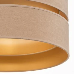 Duolla Pendellamper|Pendellamper > Hængelampe Duo, beige/guld, Ø40cm, 1 lyskilde