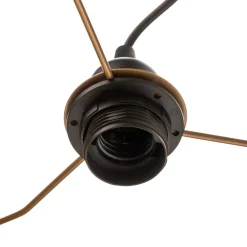 Pendellamper ^ Duolla Hængelampe Duo, sort/guld, Ø40cm, 1 lyskilde