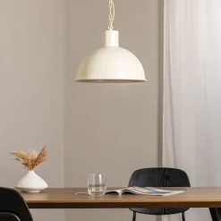 Pendellamper ^ Argon Hængelampe Emoti, beige, 1 lyskilde, Ø 38 cm