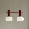 ALDEX Pendellamper|Pendellamper > Hængelampe Flo, rød, 2 lyskilder, glas