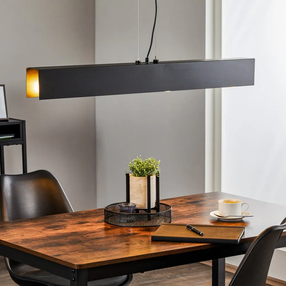 EMIBIG LIGHTING Pendellamper > Hængelampe Gentor 4, længde 96 cm i sort