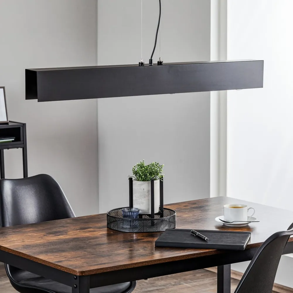 EMIBIG LIGHTING Pendellamper > Hængelampe Gentor 4, længde 96 cm i sort