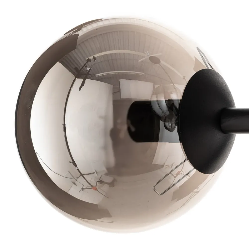 Pendellamper|Pendellamper ^ EMIBIG LIGHTING Hængelampe Glassy, 6 lyskilder, sort, grafit, glas, 110 cm