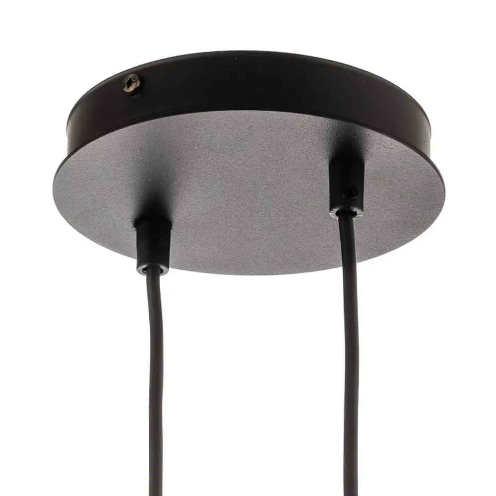 Pendellamper|Pendellamper ^ EMIBIG LIGHTING Hængelampe Glassy, 6 lyskilder, sort, grafit, glas, 110 cm