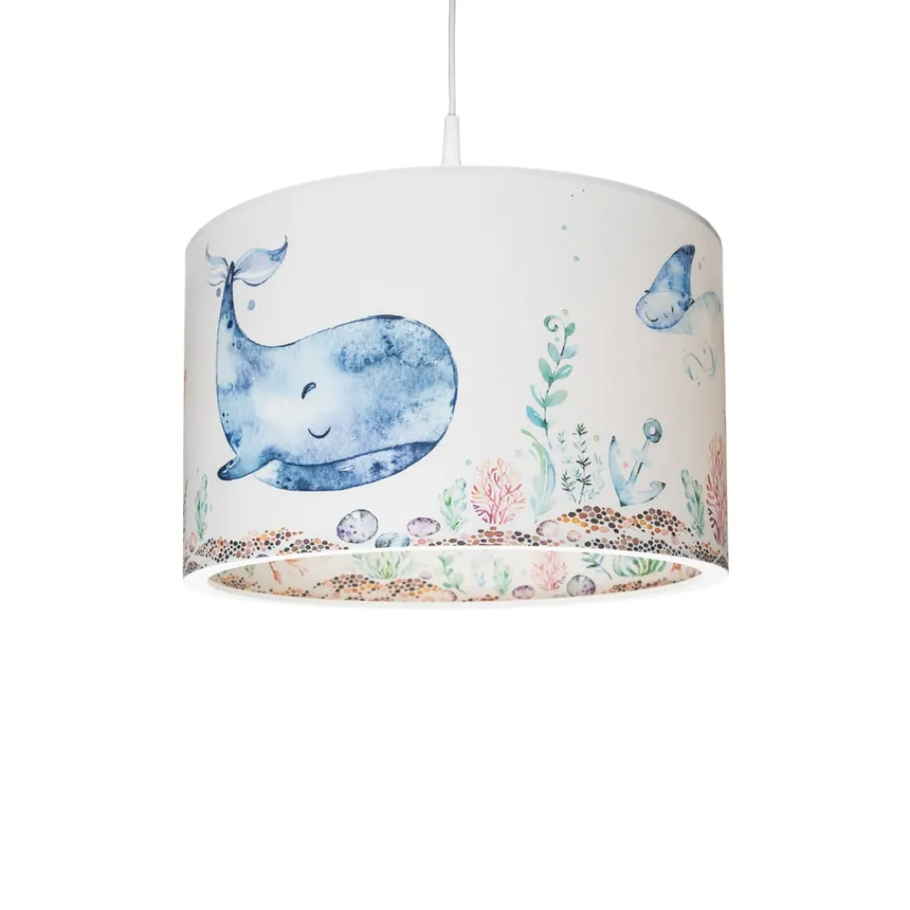 Elobra Pendellamper > Hængelampe 25/40 Havdyr, Ø 38 cm, farverig, plast