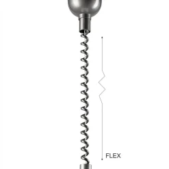 Lamkur Lighting Pendellamper > Hængelampe Ilsa, hvid/sølv, Ø 30 cm, højdejusterbar