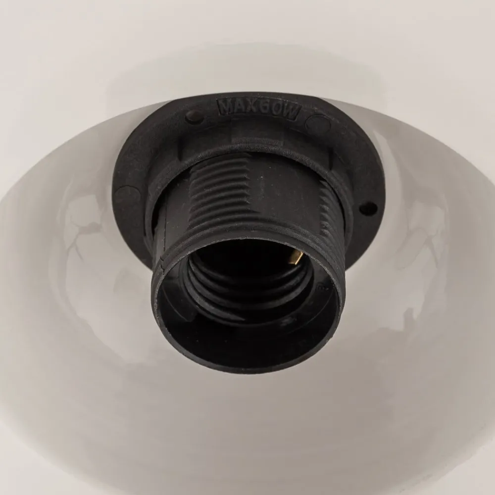 Luminex Pendellamper > Hængelampe Iron, sort/hvid/antikk messing
