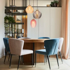 Globo Pendellamper > Hængelampe Jessica, Ø 45 cm, farverig, 3 lyskilder, glas