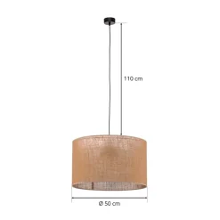 TK Lighting Pendellamper > Hængelampe Juta, 1 lyskilde Ø 50 cm