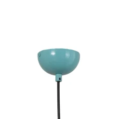 Opviq Pendellamper|Pendellamper > Hængelampe Konikkem, turkis, metal, Ø 14 cm, E27