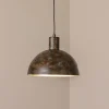 Pendellamper ^ Opviq Hængelampe Kure, sort-brun, metal, Ø 30 cm, E27