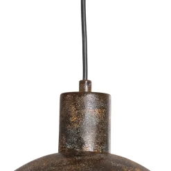 Pendellamper ^ Opviq Hængelampe Kure, sort-brun, metal, Ø 30 cm, E27