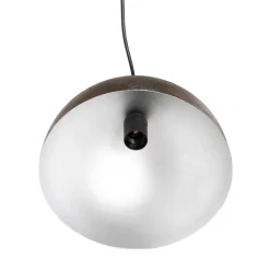 Pendellamper ^ Opviq Hængelampe Kure, sort-brun, metal, Ø 30 cm, E27