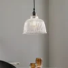 Lamkur Pendellamper > Hængelampe Leana, glas klar, 1 lyskilde, krom