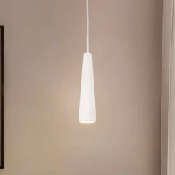 Pendellamper ^ SOLLUX LIGHTING Hængelampe Lectra i keramik i kegleform