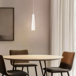 Pendellamper ^ SOLLUX LIGHTING Hængelampe Lectra i keramik i kegleform