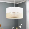Gang ^ TK Lighting Hængelampe Linobianco med jute