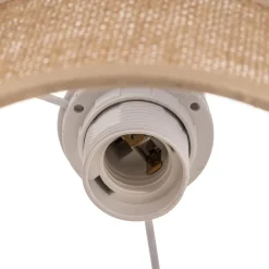 TK Lighting Pendellamper|Pendellamper > Hængelampe Linobianco, rund, 3 lyskilder