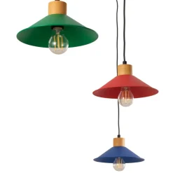 Pendellamper ^ Opviq Hængelampe Manavgat, 6 lyskilder, flerfarvet, længde 144 cm