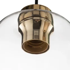 TK Lighting Pendellamper|Pendellamper > Hængelampe Marco Green, 3 lyskilder klar/grøn/brun