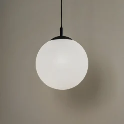 TK Lighting Pendellamper > Hængelampe Maxi, Ø 30 cm, 1 lyskilde, glasskærm