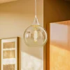Pendellamper ^ Eko-Light Hængelampe Monte i glas, 1 lyskilde, sølv
