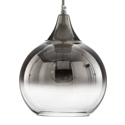 Pendellamper ^ Eko-Light Hængelampe Monte i glas, 1 lyskilde, sølv
