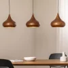 Pendellamper ^ Opviq Hængelampe Muba, gammel messing, længde 120 cm, metal