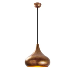 Opviq Pendellamper|Pendellamper > Hængelampe Muba 11550, messing brun, metal, Ø 26 cm