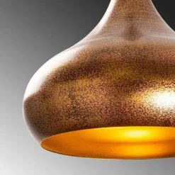 Opviq Pendellamper|Pendellamper > Hængelampe Muba 11550, messing brun, metal, Ø 26 cm