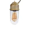 Moretti Luce Udendørs Pendellamper > Hængelampe 1951N, antik messing, lige glas, klar