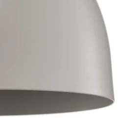 Pendellamper ^ Luminex Hængelampe Nanu i metal lysegrå 1 lyskilde