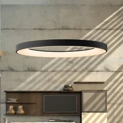 Mantra Iluminación Pendellamper|Pendellamper > Hængelampe Niseko II, fjernbetjening, Ø 65 cm, sort