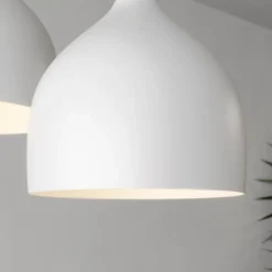 Luminex Pendellamper|Pendellamper > Hængelampe Noak med 3 lyskilder, rund, hvid/naturtræ