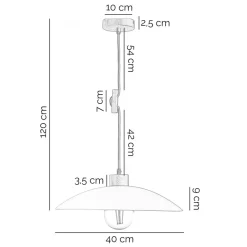 ONLI Pendellamper|Pendellamper > Hængelampe OHANA, opalglas, egetræ, Ø 40 cm, E27