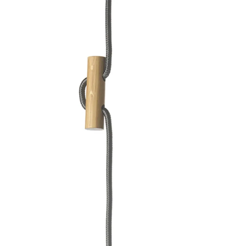 ONLI Pendellamper|Pendellamper > Hængelampe OHANA, opalglas, egetræ, Ø 40 cm, E27