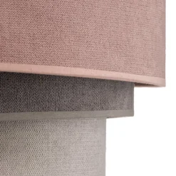 Pendellamper ^ Duolla Hængelampe Pastell Trio pink/grå/lysegrå