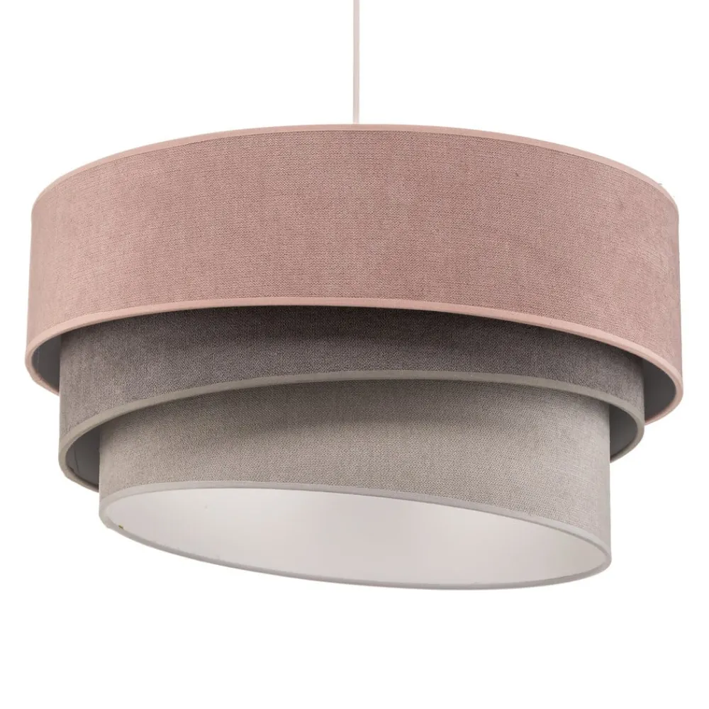 Pendellamper ^ Duolla Hængelampe Pastell Trio pink/grå/lysegrå