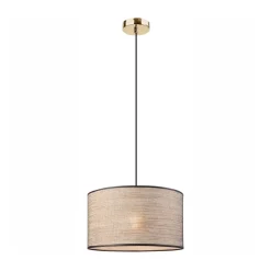 Lamkur Lighting Pendellamper > Hængelampe Penelope, Ø 35 cm, lysebrun, 1 lyskilde