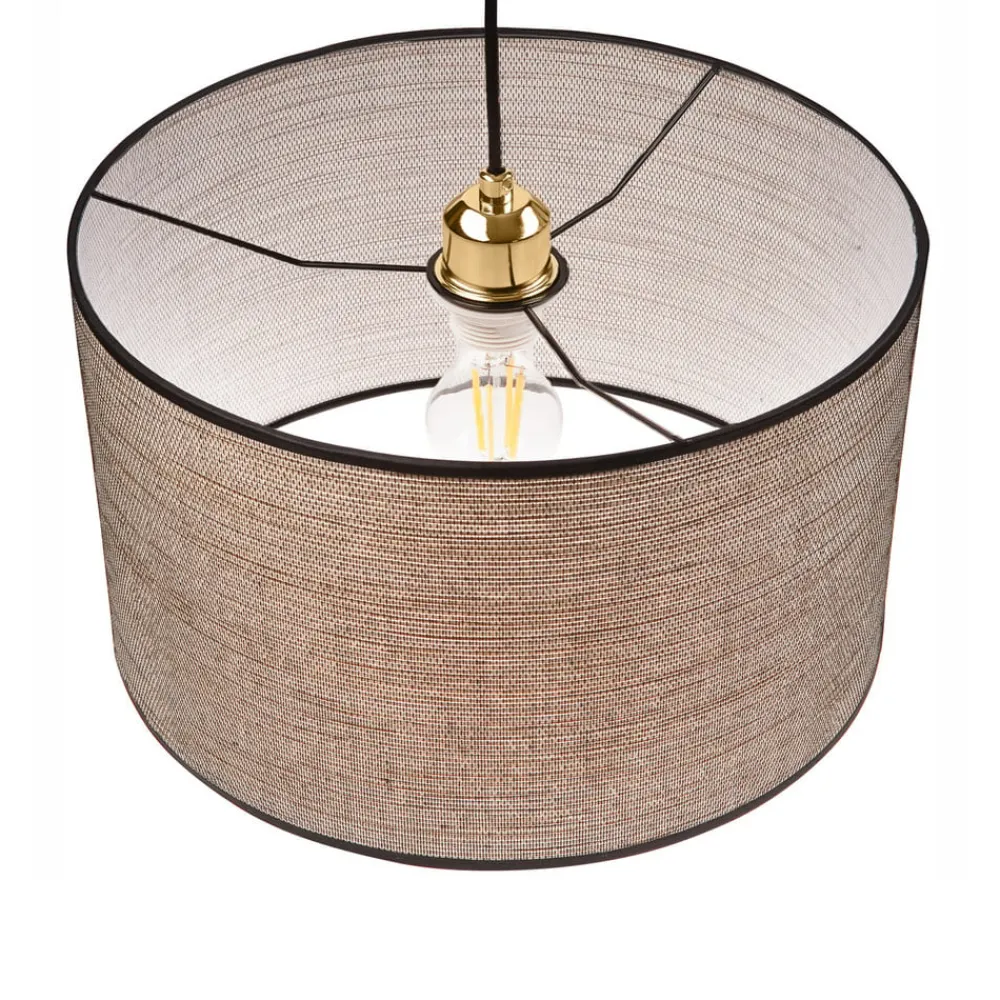 Lamkur Lighting Pendellamper > Hængelampe Penelope, Ø 35 cm, lysebrun, 1 lyskilde