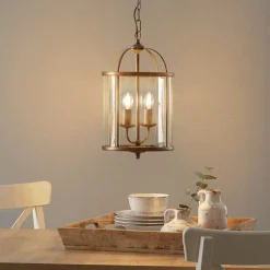 Steinhauer Gang|Pendellamper > Hængelampe Pimpernel, Ø 23 cm, bronze, klart glas