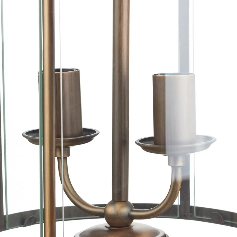 Steinhauer Gang|Pendellamper > Hængelampe Pimpernel, Ø 23 cm, bronze, klart glas