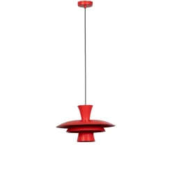 Luminex Gang|Pendellamper > Hængelampe Plato, rød, metal, Ø 38 cm, E27