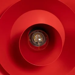 Luminex Gang|Pendellamper > Hængelampe Plato, rød, metal, Ø 38 cm, E27