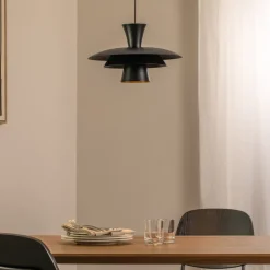 Luminex Gang|Pendellamper > Hængelampe Plato, sort, metal, Ø 38 cm, E27