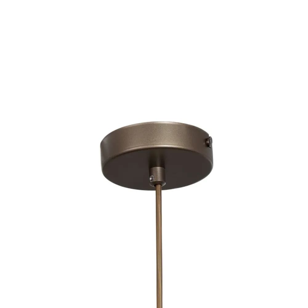 Pendellamper|Pendellamper ^ Luminex Hængelampe Plato, titanfarvet, metal, Ø 38 cm, E27