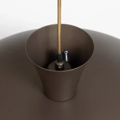 Pendellamper|Pendellamper ^ Luminex Hængelampe Plato, titanfarvet, metal, Ø 38 cm, E27